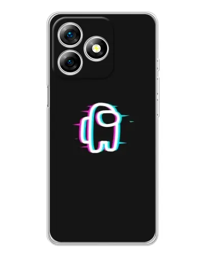 Чохол для Ulefone Note 18 Pro з картинкою «Among Us неон»