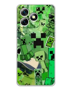 Чохол для Ulefone Note 18 Pro з картинкою «Кріпери Minecraft»