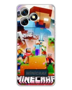 Чохол для Ulefone Note 18 Pro з картинкою «Minecraft герої гри»