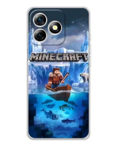 Чохол для Ulefone Note 18 Pro з картинкою «Minecraft льодянийсвіт»