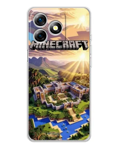 Чохол для Ulefone Note 18 Pro з картинкою «Minecraft панорама»