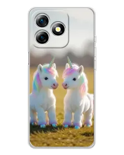 Чехол для Ulefone Note 18 Pro с картинкой «Пара единорогов» Чехол для Ulefone Note 18 Pro с картинкой «Пара единорогов»