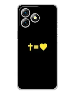 Чохол для Ulefone Note 18 Pro з картинкою «Серце та Хрест»