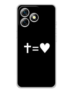 Чохол для Ulefone Note 18 Pro з картинкою «Хрест та Серце»
