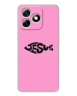 Чохол для Ulefone Note 18 Pro з картинкою «Рожевий символ Jesus»