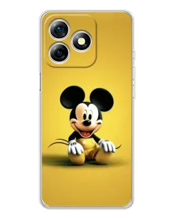 Чехол для Ulefone Note 18 Pro с картинкой «Микки на желтом»