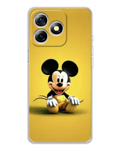 Чехол для Ulefone Note 18 Pro с картинкой «Микки на желтом»