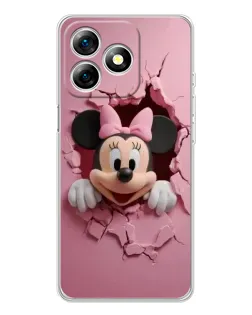 Чехол для Ulefone Note 18 Pro с картинкой «Минни сквозь стену»
