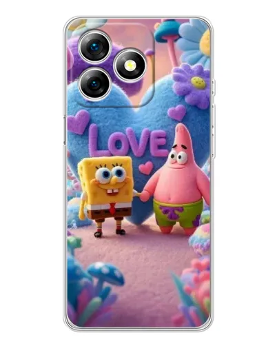 Чехол для Ulefone Note 18 Pro с картинкой «Губка Боб Патрик»