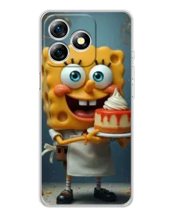 Чехол для Ulefone Note 18 Pro с картинкой «Повар Спанч Боб» Чехол для Ulefone Note 18 Pro с картинкой «Повар Спанч Боб»