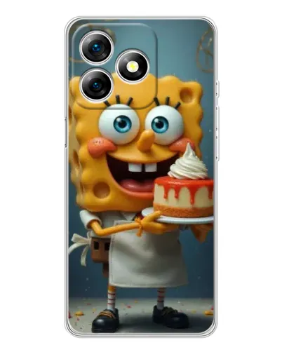 Чехол для Ulefone Note 18 Pro с картинкой «Повар Спанч Боб»