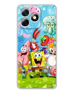 Чехол для Ulefone Note 18 Pro с картинкой «Губка Боб и друзья» Чехол для Ulefone Note 18 Pro с картинкой «Губка Боб и друзья»