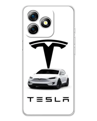 Чохол для Ulefone Note 18 Pro з картинкою «Tesla White Style»