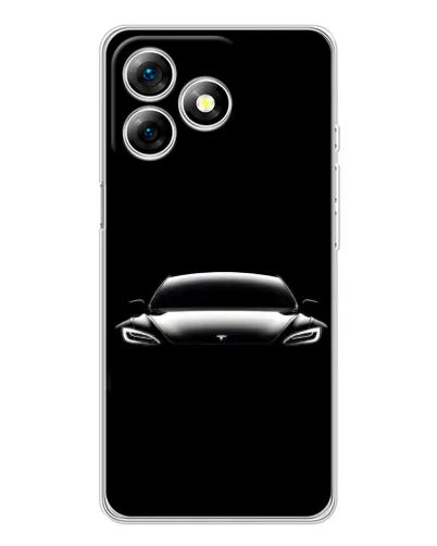 Чохол для Ulefone Note 18 Pro з картинкою «Фари Tesla Night»