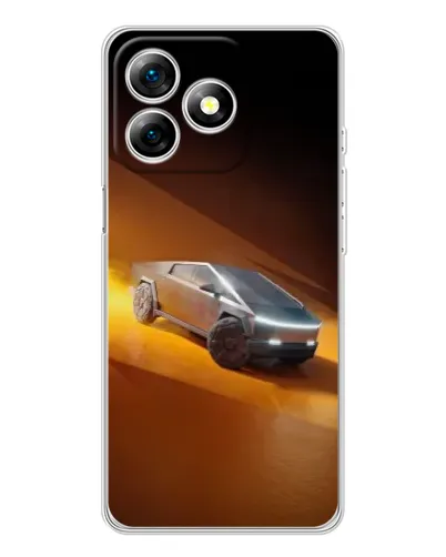 Чохол для Ulefone Note 18 Pro з картинкою «Cybertruck у пустелі»