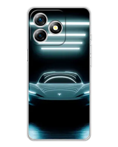 Чохол для Ulefone Note 18 Pro з картинкою «Tesla в неоні»