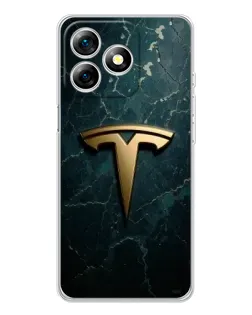 Чохол для Ulefone Note 18 Pro з картинкою «Мармурова Tesla Gold»