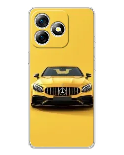 Чохол для Ulefone Note 18 Pro з картинкою «Жовтий Mercedes GT»