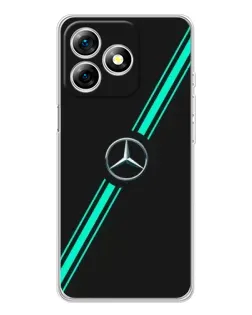 Чехол для Ulefone Note 18 Pro с картинкой «Спортивные линии Mercedes»