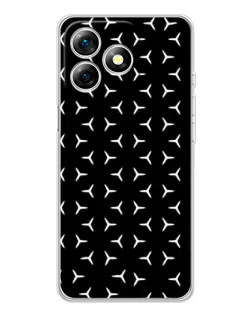 Чехол для Ulefone Note 18 Pro с картинкой «Mercedes паттерн звезд»