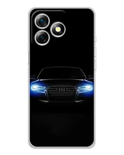 Чохол для Ulefone Note 18 Pro з картинкою «Audi в неоні»