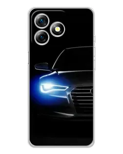 Чохол для Ulefone Note 18 Pro з картинкою «Неоновий погляд Audi»