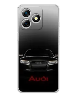 Чохол для Ulefone Note 18 Pro з картинкою «Audi — градієнтний контур»