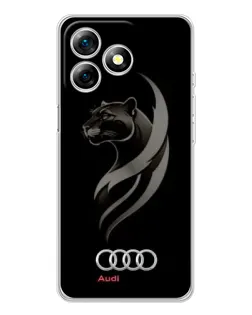 Чохол для Ulefone Note 18 Pro з картинкою «Графіка — пантера та Audi»
