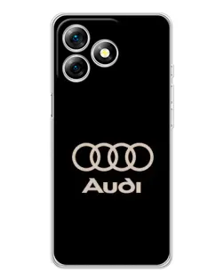 Чохол для Ulefone Note 18 Pro з картинкою «Audi — золотий логотип»