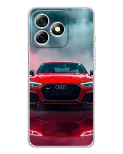 Чохол для Ulefone Note 18 Pro з картинкою «Audi RS — червоний стиль»
