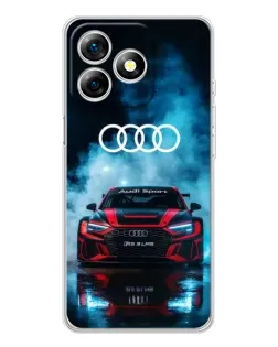Чохол для Ulefone Note 18 Pro з картинкою «Audi Sport — неон»