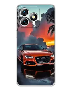 Чохол для Ulefone Note 18 Pro з картинкою «Audi — захід сонця»