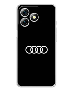 Чохол для Ulefone Note 18 Pro з картинкою «Audi White Logo»
