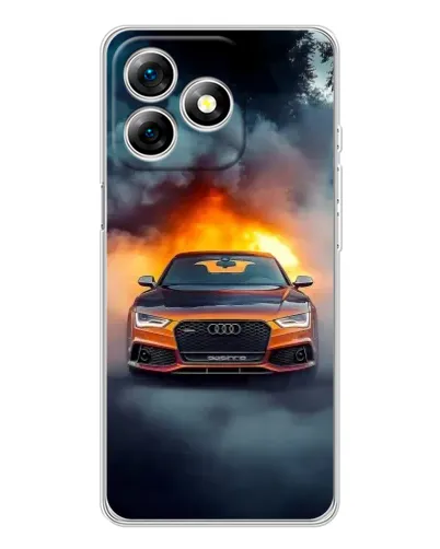 Чохол для Ulefone Note 18 Pro з картинкою «Audi у вогняному диму» Чохол для Ulefone Note 18 Pro з картинкою «Audi у вогняному диму»