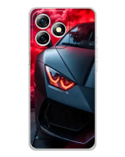 Чохол для Ulefone Note 18 Pro з картинкою «Lamborghini червоне сяйво»