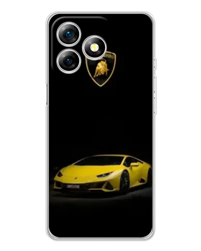 Чохол для Ulefone Note 18 Pro з картинкою «Lamborghini жовтий акцент»
