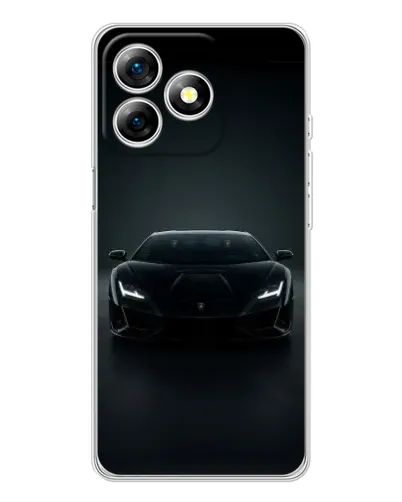 Чохол для Ulefone Note 18 Pro з картинкою «Чорний Lamborghini Aventador»
