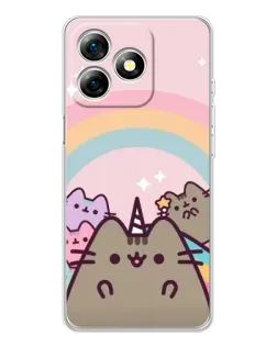Чехол для Ulefone Note 18 Pro с картинкой «Единорог Pusheen»