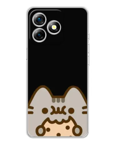 Чехол для Ulefone Note 18 Pro с картинкой «Пушин на черном» Чехол для Ulefone Note 18 Pro с картинкой «Пушин на черном»