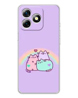 Чехол для Ulefone Note 18 Pro с картинкой «Радужные Пушины»