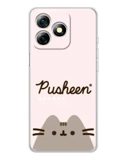 Чехол для Ulefone Note 18 Pro с картинкой «Pusheen логотип»