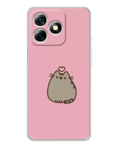 Чехол для Ulefone Note 18 Pro с картинкой «Pusheen сердце» Чехол для Ulefone Note 18 Pro с картинкой «Pusheen сердце»