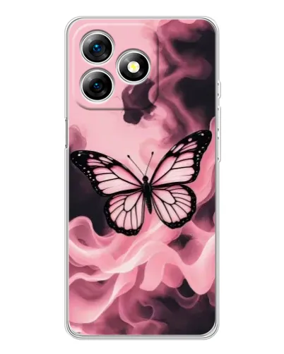 Чохол для Ulefone Note 18 Pro з картинкою «Метелик у диму»