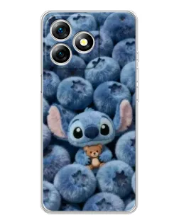 Чехол для Ulefone Note 18 Pro с картинкой «Стич и голубика» Чехол для Ulefone Note 18 Pro с картинкой «Стич и голубика»