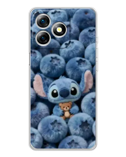 Чехол для Ulefone Note 18 Pro с картинкой «Стич и голубика»