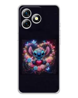 Чехол для Ulefone Note 18 Pro с картинкой «Stitch в цветах» Чехол для Ulefone Note 18 Pro с картинкой «Stitch в цветах»