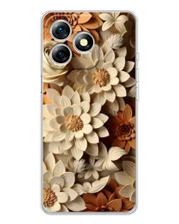 Чохол для Ulefone Note 18 Pro з картинкою «Бежевий флористичний декор» Чохол для Ulefone Note 18 Pro з картинкою «Бежевий флористичний декор»