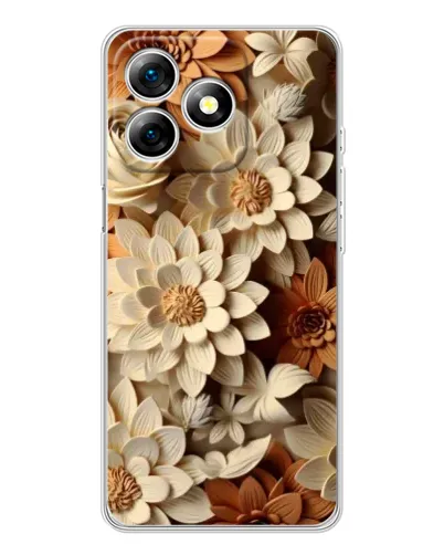 Чохол для Ulefone Note 18 Pro з картинкою «Бежевий флористичний декор» Чохол для Ulefone Note 18 Pro з картинкою «Бежевий флористичний декор»