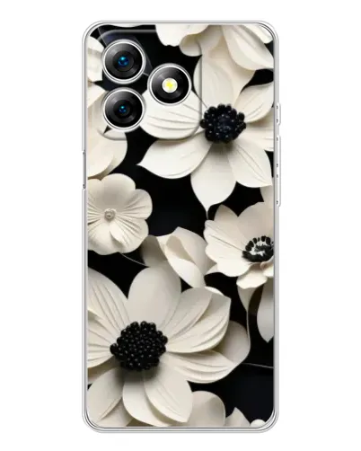 Чохол для Ulefone Note 18 Pro з картинкою «Об'ємні білі квіти» Чохол для Ulefone Note 18 Pro з картинкою «Об'ємні білі квіти»