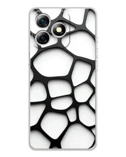 Чохол для Ulefone Note 18 Pro з картинкою «Біла об'ємна сітка» Чохол для Ulefone Note 18 Pro з картинкою «Біла об'ємна сітка»